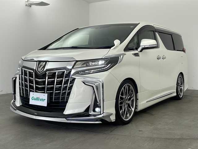 トヨタ アルファード SC 兵庫県 2018(平30)年 4.1万km ラグジュアリーホワイトパールクリスタルシャインガラスフレーク ・ワンオーナー車/・ALPINE11インチナビ/Bluetooth/CD/DVD/SD/TV/・ALPINEリアフリップダウンモニター/・バックカメラ/・モデリスタエアロ/・モデリスタシグネチャーイルミブレード/・革シート/・クレンツェ20インチアルミホイール/・3眼LEDライト/・LEDフォグランプ/・トヨタセーフティセンス/・プリクラッシュセーフティ/・レーントレーシングアシスト（LTA）/・レーダークルーズコントロール/・ロードサインアシスト（RSA）/・オートマチックハイビーム/・クリアランスソナー/・バックソナー/・ドライブスタートコントロール/・VDIM/・先行車発進告知機能（TMN）/・パーキングサポートブレーキ（PKSB）/・RSA/・アイドリングストップ/・ナイノー/・両側パワースライドドア/・パワーバックドア/・デジタルインナーミラー/・ステアリングスイッチ/・ステアリングヒーター/・運転席メモリーシート/・運転席、２列目パワーシート/・前席シートヒーター/・前席ベンチレーション/・フロアマット/・ローダウン/・前後ドライブレコーダー/・エンジンスターター/・ビルドインETC/・社外GPSレーダー/・AC100V電源