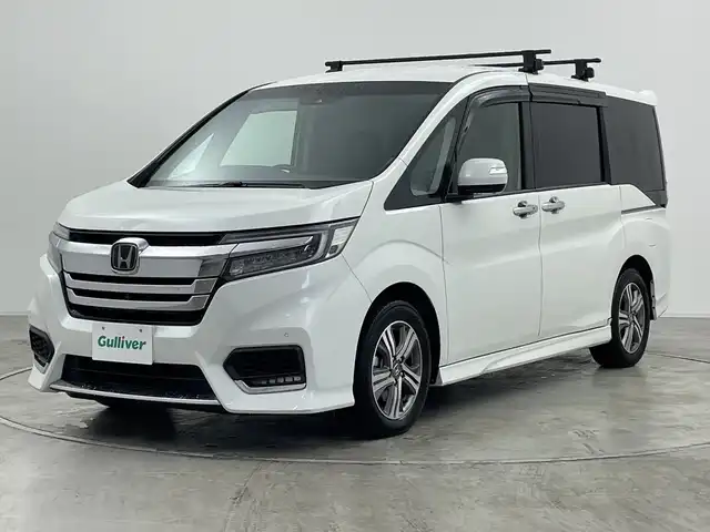 ホンダ ステップワゴン スパーダ eHEV G EXホンダS 群馬県 2020(令2)年 8.6万km プラチナホワイトパール 純正9型ナビ　純正11.6型後席モニター　全方位カメラ　衝突被害軽減ブレーキ　アダプティブクルーズコントロール　デジタルインナーミラー　ETC シートヒーター　わくわくゲート　スマートキー　禁煙車