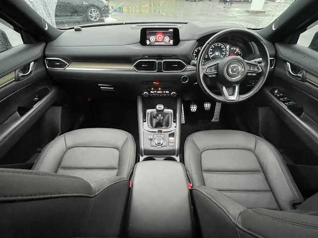 マツダ ＣＸ－５ XD エクスクルーシブモード 静岡県 2019(平31)年 2.7万km マシーングレープレミアムM ワンオーナー/純正SDナビ/バックカメラ/BOSEサウンド/フリップダウンモニター/Apple CarPlay/Android Auto/ステアリングリモコン/ヘッドアップディスプレイ/ハーフレザーシート/前席シートヒーター・エアシート/ステアリングヒーター/レーダークルーズコントロール/アイドリングストップ/パワーバックドア/コーナーセンサー/ステアリングヒーター/保証証/取扱説明書
