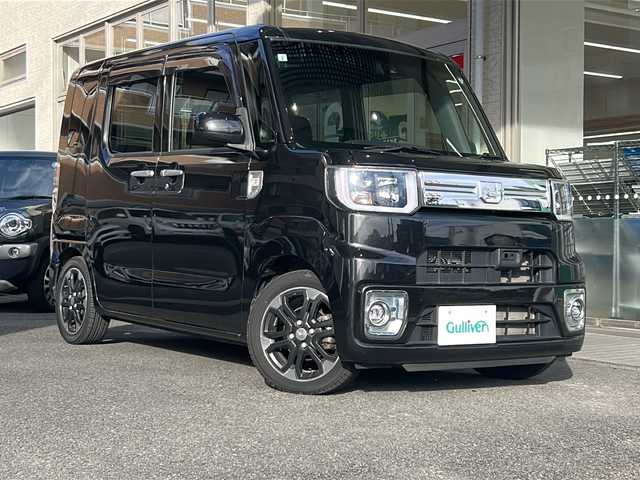 ダイハツ ウェイク G ターボ SA Ⅱ 高知県 2016(平28)年 4.5万km ブラックマイカメタリック 純正ナビ/・Bluetooth/・CD/DVD/フリップダウンモニター/両側電動スライド/バックモニター/スマートアシスト２/ETC/LEDヘッドライト/プッシュスタート