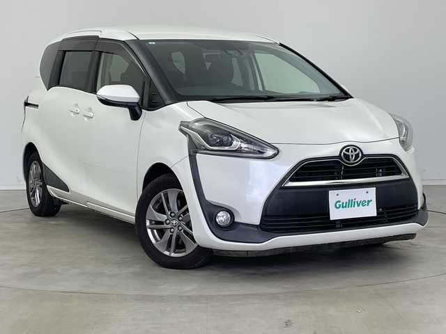 トヨタ シエンタ G 新潟県 2017(平29)年 3.4万km ホワイトパールクリスタルシャイン 純正ナビ　/バックカメラ /両側パワースライドドア /ビルトインETC /前方ドライブレコーダー /レーンキープアシスト /衝突軽減ブレーキ/スペアキー /純正フロアマット /ISOFIX/LEDヘッドライト /オートライト /オートハイビーム/革巻きステアリング/ステアリングスイッチ/電動格納ミラー
