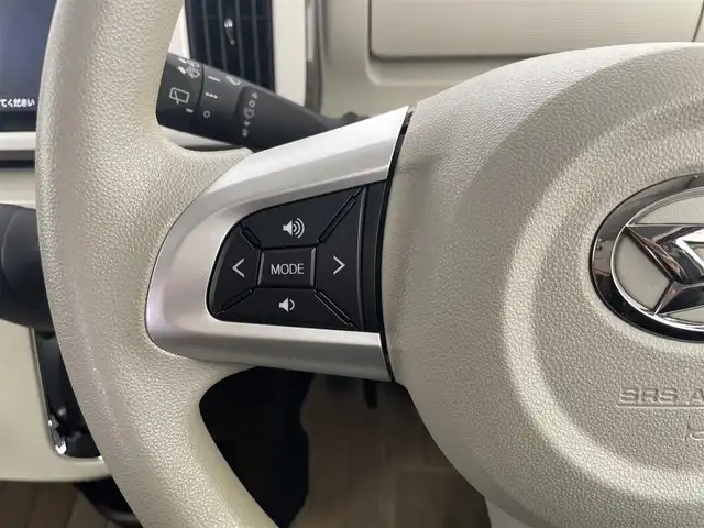 ダイハツ ムーヴ キャンバス X メイクアップ リミテッド SAⅢ 千葉県 2019(平31)年 2.6万km パールホワイトⅢ/ナチュラルベージュマイカメタリック 2トーン 禁煙車/スマートアシストIII/・衝突回避支援ブレーキ/・衝突警報機能/・オートハイビーム/・先行車発進お知らせ機能/・車線はみ出し警報/・誤発進抑制機能/・エマージェンシーストップシグナル/両側パワースライドドア/純正8インチナビ/Bluetooth/フルセグ/CD/DVD/アラウンドビューモニター/LEDオートライト/オートハイビーム/アイドリングストップ/USBポート/プッシュスタート/純正フロアマット