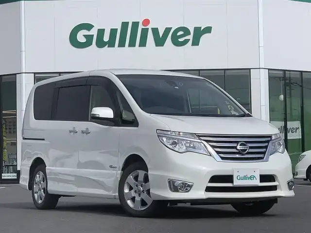 日産 セレナ ハイウェイスター Vセレクション セーフティ S ハイブリッド 衝突軽減b 社ナビ Bカメラ 両側ps ドラレコ 15年式 平成27年式 ブリリアントホワイトパール Id 中古車検索のガリバー