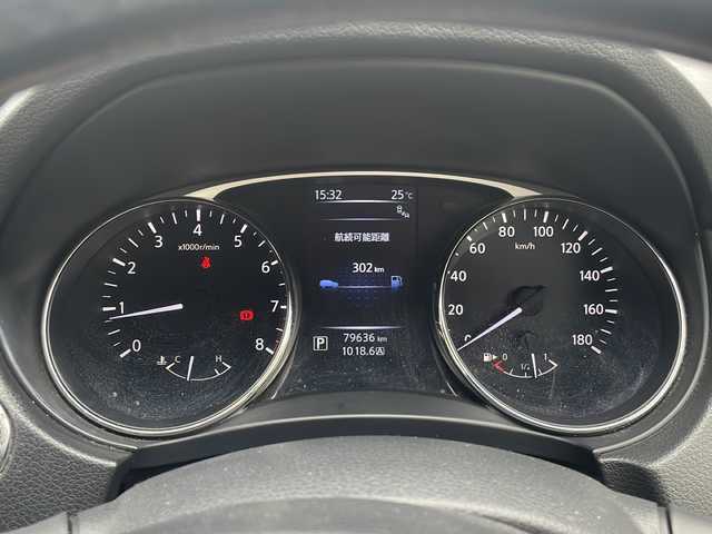 日産 エクストレイル 20X 道央・札幌 2015(平27)年 8万km ブリリアントホワイトパール 禁煙車　/４ＷＤ　/純正ナビ　/　(フルセグTV　Bluetooth)/バックカメラ　/ＬＥＤヘッドライト　/ルーフレール　/シートヒーター　/プッシュスタート　/スマートキー　/アイドリングストップ　/クルーズコントロール　/純正１７インチアルミホイール