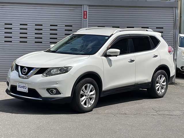 日産 エクストレイル 20X 道央・札幌 2015(平27)年 8万km ブリリアントホワイトパール 禁煙車　/４ＷＤ　/純正ナビ　/　(フルセグTV　Bluetooth)/バックカメラ　/ＬＥＤヘッドライト　/ルーフレール　/シートヒーター　/プッシュスタート　/スマートキー　/アイドリングストップ　/クルーズコントロール　/純正１７インチアルミホイール