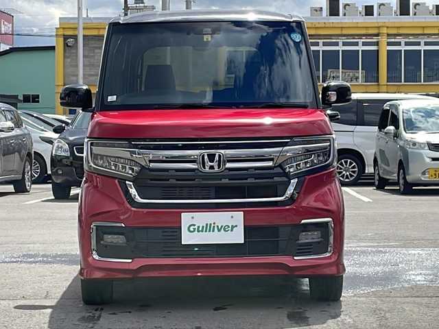 ホンダ Ｎ ＢＯＸ カスタム L ターボ コーディネートスタイル 道北・旭川 2022(令4)年 2.5万km プレミアムクリスタルレッドM 純正ナビ(CD/DVD/BT)/バックカメラ/両側パワースライドドア/4WD/ETC/衝突軽減ブレーキ/レーンキープアシスト/前席シートヒーター/クルーズコントロール/オートライト/オートマチックハイビーム/ミラーヒーター/純正フロアマット/スペアキー/LED/革巻きステアリング/ステアリングスイッチ/ウィンカーミラー/フォグ/ACC/禁煙車/保証書