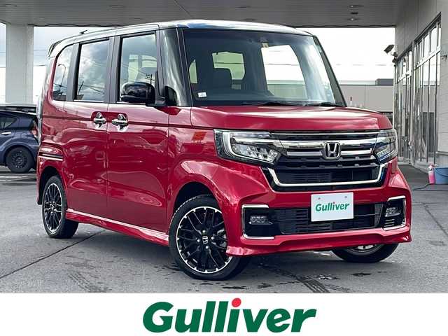 ホンダ Ｎ ＢＯＸ カスタム L ターボ コーディネートスタイル 道北・旭川 2022(令4)年 2.5万km プレミアムクリスタルレッドM 純正ナビ(CD/DVD/BT)/バックカメラ/両側パワースライドドア/4WD/ETC/衝突軽減ブレーキ/レーンキープアシスト/前席シートヒーター/クルーズコントロール/オートライト/オートマチックハイビーム/ミラーヒーター/純正フロアマット/スペアキー/LED/革巻きステアリング/ステアリングスイッチ/ウィンカーミラー/フォグ/ACC/禁煙車/保証書