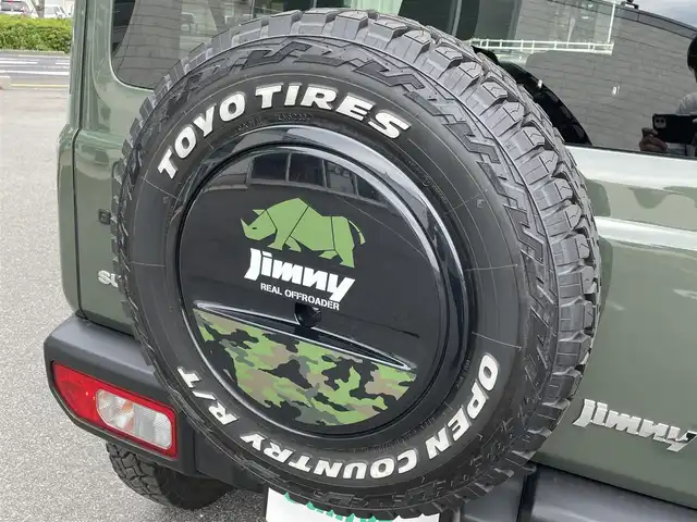 スズキ ジムニー XC 鳥取県 2019(令1)年 3.1万km ジャングルグリーン 4WD/ターボ/ワンオーナー/デュアルセンサーブレーキサポート/純正8型ナビ【CN-RZ843】/・フルセグ/・Bluetooth/・CD/DVD/バックカメラ/スマートキー/プッシュスタート/AAC/クルーズコントロール/ETC/ドライブレコーダー /前席シートヒーター/背面タイヤ＆ハードカバー/社外16AW＆ブロックタイヤ/社外バンパーガード/ABS/レーンキープアシスト/セキュリティアラーム/LEDヘッドライト/オートライト/フォグランプ/W&サイドエアバック