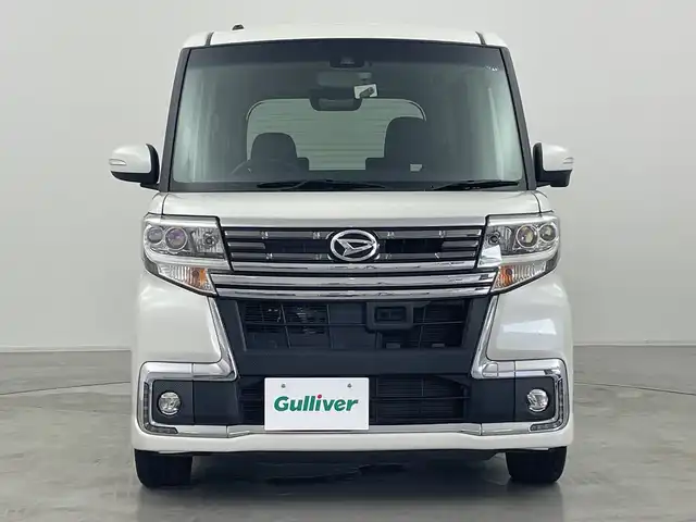 ダイハツ タント カスタム RS トップED SAⅡ 群馬県 2016(平28)年 5.9万km パールホワイトⅢ ナビ　バックカメラ　両側電動スライドドア　ＥＴＣ　ドラレコ　衝突被害軽減ブレーキ　レーンアシスト　ハーフレザーシート 革巻きステアリング　ＬＥＤヘッドライト フォグ オートライト　スマートキー 禁煙車