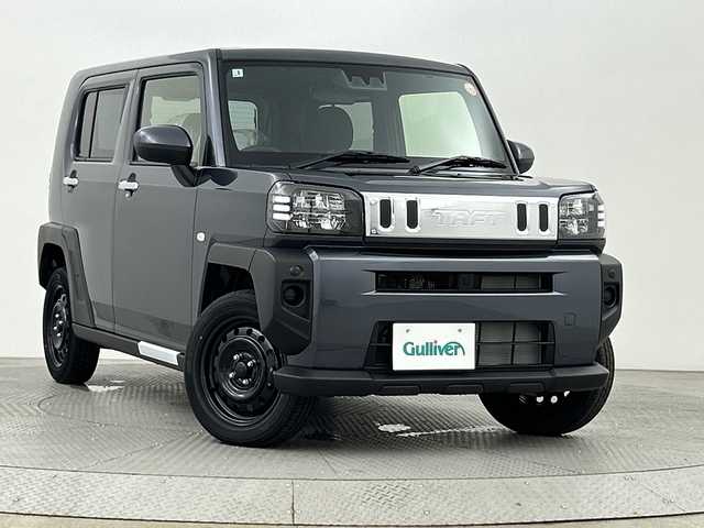 ダイハツ タフト X 新潟県 2025(令7)年 0.1万km未満 クロムグレーメタリック 4WD/オーディオレス/バックカメラ/スマートキー×２/衝突被害軽減ブレーキ/横滑り防止装置/LEDヘッドライト/オートライト/コーナーセンサー/電動格納式ミラー