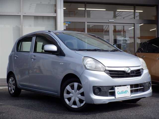 ダイハツ ミラ イース L スマートセレクションSA 静岡県 2014(平26)年 6.9万km ブライトシルバーメタリック  スマートアシスト/ 純正CDオーディオ/ リモコンキー/ 前方ドライブレコーダー/ ヘッドライトレベライザー/ フロアマット/ ドアバイザー