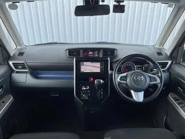 トヨタ ルーミー カスタムG S 福岡県 2017(平29)年 4.5万km ブラックマイカメタリック ・スマートアシスト　/・両側パワースライドドア　/・純正ナビ　/・フルセグＴＶ　/・バックモニター　/・ＬＥＤヘッドライト　/・ＥＴＣ　/・スマートキー／プッシュスタート　/・電格ミラー /・クルーズコントロール /・純正14インチアルミ