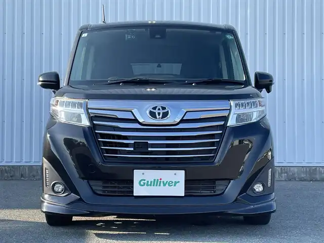 トヨタ ルーミー カスタムG S 福岡県 2017(平29)年 4.5万km ブラックマイカメタリック ・スマートアシスト　/・両側パワースライドドア　/・純正ナビ　/・フルセグＴＶ　/・バックモニター　/・ＬＥＤヘッドライト　/・ＥＴＣ　/・スマートキー／プッシュスタート　/・電格ミラー /・クルーズコントロール /・純正14インチアルミ