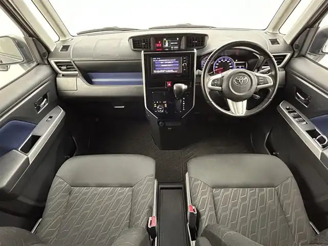 トヨタ ルーミー カスタムG S 福井県 2017(平29)年 4.5万km ブラックマイカメタリック 純正ナビ　型式：NSZT-W66T /スマートアシスト　/両側パワースライドドア　/バックモニター　/ＬＥＤヘッドライト　/ＥＴＣ　/スマートキー／プッシュスタート　/電格ミラー /クルーズコントロール /純正14インチアルミ