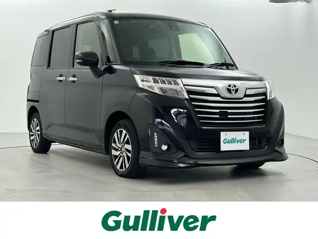 トヨタ ルーミー カスタムG S 福井県 2017(平29)年 4.5万km ブラックマイカメタリック 純正ナビ　型式：NSZT-W66T /スマートアシスト　/両側パワースライドドア　/バックモニター　/ＬＥＤヘッドライト　/ＥＴＣ　/スマートキー／プッシュスタート　/電格ミラー /クルーズコントロール /純正14インチアルミ