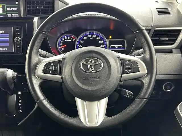 トヨタ ルーミー カスタムG S 福井県 2017(平29)年 4.5万km ブラックマイカメタリック 純正ナビ　型式：NSZT-W66T /スマートアシスト　/両側パワースライドドア　/バックモニター　/ＬＥＤヘッドライト　/ＥＴＣ　/スマートキー／プッシュスタート　/電格ミラー /クルーズコントロール /純正14インチアルミ