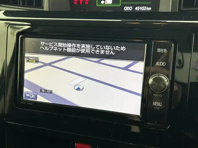 トヨタ ルーミー カスタムG S 福井県 2017(平29)年 4.5万km ブラックマイカメタリック 純正ナビ　型式：NSZT-W66T /スマートアシスト　/両側パワースライドドア　/バックモニター　/ＬＥＤヘッドライト　/ＥＴＣ　/スマートキー／プッシュスタート　/電格ミラー /クルーズコントロール /純正14インチアルミ