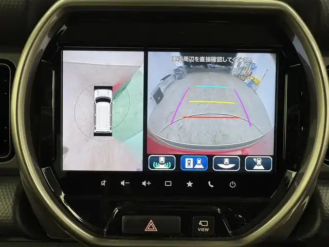 スズキ ハスラー Jスタイル Ⅱ 愛知県 2023(令5)年 0.7万km フェニックスレッドパール/ソフトベージュメタリック スズキセーフティーサポート/　・デュアルカメラブレーキサポート/　・後退時ブレーキサポート/　・誤発進抑制機能/　・後方誤発進抑制機能/　・車線逸脱抑制機能/　・車線越脱警報機能/　・ふらつき警報機能/　・標識認識機能/　・アダプティブクルーズコントロール/　・先行発進お知らせ機能/　・ハイビームアシスト/　・全方位モニター用カメラ/純正9インチメモリナビ/　（Bluetooth/フルセグTV/USB/CD/DVD）/シートヒーター/ETC/ドライブレコーダー/テレビキャンセラー/本革ステアリング/ステアリングリモコン/ナノイー搭載フルオートエアコン/純正LEDライト/純正15インチAW/ドアバイザー/後席専用テーブル/ルーフレール
