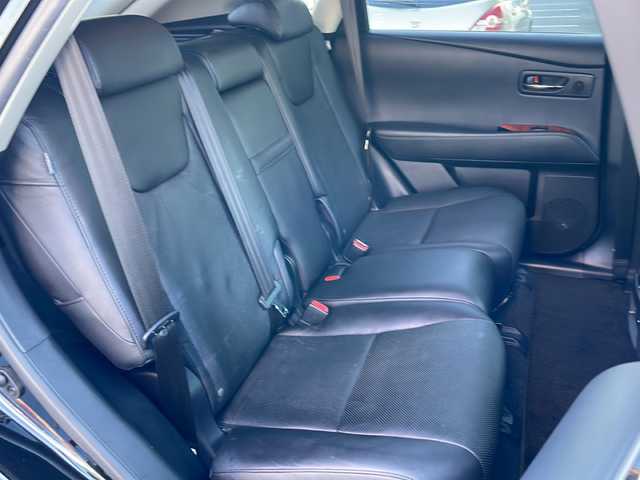 レクサス ＲＸ 350 バージョンL 栃木県 2009(平21)年 5.3万km ブラック ワンオーナー/純正ナビ/ワンセグ/CD/DVD/MD/バックカメラ/サイドカメラ/ビルトインETC/レザーシート/ベンチレーション（前席）/パワーシート（前席）/AC１００V電源/サンルーフ/電動リアゲート/クルーズコントロール/オートライト/オートワイパー/フォグランプ/電動格納ミラー/社外フロアマット/純正アルミホイール