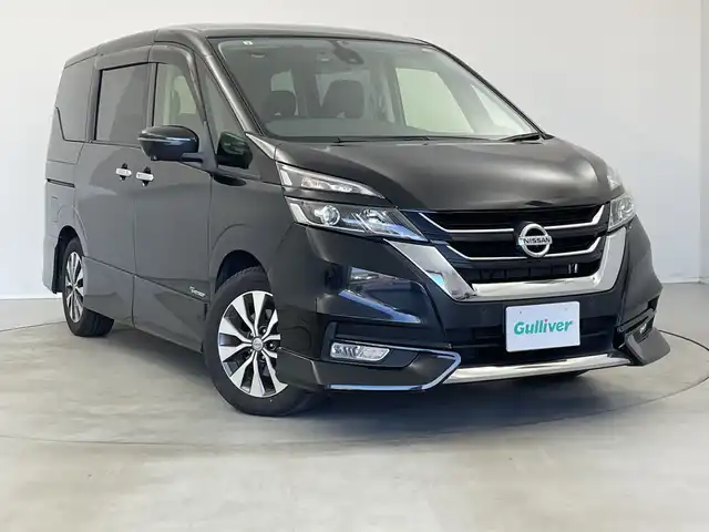 日産 セレナ ハイウェイスター Vセレクション 新潟県 2017(平29)年 8.8万km ダイヤモンドブラック 純正メモリナビ/・フルセグTV/・DVD/・Bluetooth/ETC/TVキャンセラー/全方位カメラ/両側パワースライドドア/前後コーナーセンサー/パーキングアシスト/レーンキープアシスト/衝突軽減被害システム/横滑り防止装置/オートライト/純正フロアマット/純正ドライブレコーダー/純正LEDヘッドライト/カーテンエアバッグ