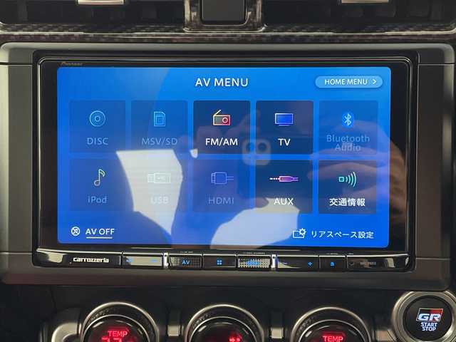 トヨタ ＧＲ８６ SZ 愛媛県 2022(令4)年 3.2万km クリスタルブラックシリカ 社外ナビ/フルセグ/Bluetooth/USB/バックカメラ/衝突被害軽減ブレーキ/レーダークルーズコントロール/レーンキープアシスト/オートライト/LEDヘッドライト/純正17インチアルミ/ETC/革調シートカバー/パドルシフト/スペアキー/保証書/取扱説明書