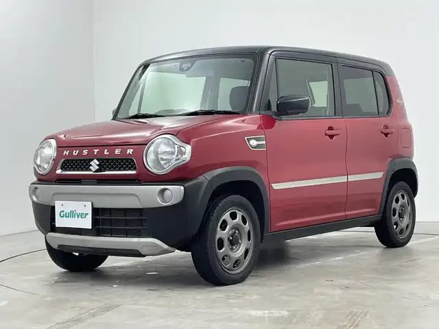 スズキ ハスラー G 三重県 2014(平26)年 5.5万km フェニックスレッドパール/ブルーイッシュブラックパール /禁煙車//社外メモリーナビ AVIC-RZ09　//Ｄ席シートヒーター//衝突軽減ブレーキ　//純正ビルトインＥＴＣ　//オートエアコン　//スマートキー　//プッシュスタート　//横滑り防止装置　//アイドリングストップ　//ベンチシート　//Ｂｌｕｅｔｏｏｔｈ