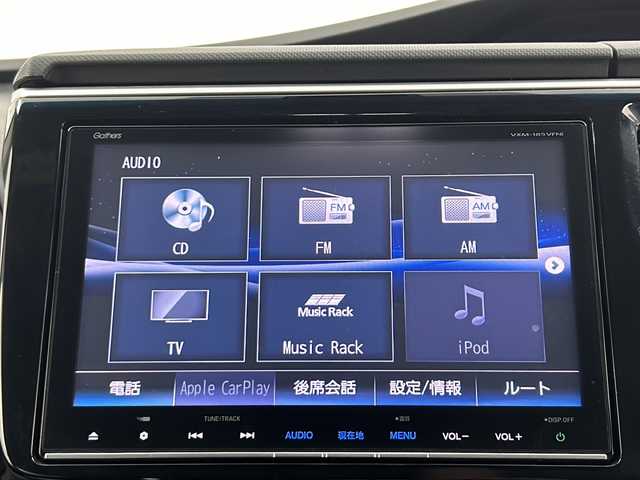 ホンダ ステップワゴン スパーダ ハイブリッド G EX ホンダセンシング 大阪府 2017(平29)年 5.7万km プレミアムスパークルブラックパール 純正9インチインターナビ/・フルセグTV/・Bluetooth/・CD/DVD/・FM/AM/・HDMI/社外後席フリップダウンモニター/ホンダセンシング/衝突軽減ブレーキ/誤発進抑制装置/後方誤発進抑制機能/路外逸脱抑制機能/アダプティブクルーズコントロール/車線維持支援システム/先行車発進お知らせ機能/オートハイビーム/パーキングセンサー/パーキングアシスト/両側パワースライドドア/ハーフレザーシート/シートヒーター/シートバックテーブル/ロールサンシェード/LEDヘッドライト/スマートキー