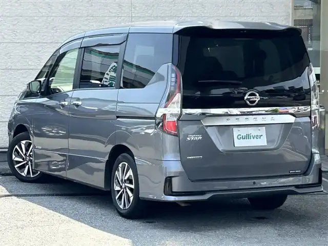 日産 セレナ ハイウェイスター V 兵庫県 2022(令4)年 3万km ダークメタルグレー 純正１０インチナビ(CD/DVD/BT/TV)/フルセグTV/アラウンドビューモニター/プロパイロット/フリップダウンモニター/デジタルインナーミラー/ステアリングリモコン/クルーズコントロール（追従あり）/レーンキープアシスト/オートライト/両側パワースライドドア/ビルドインETC/衝突被害軽減システム/プッシュスタート/リアサンシェード/純正フロアマット/ドアバイザー/LEDヘッドライト/コーナーセンサー/純正16インチアルミホイール/スペアキー1本
