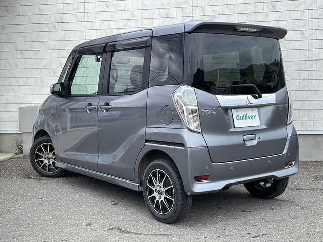 三菱 ｅＫスペース カスタムT セーフティプラスED 福島県 2019(令1)年 4.9万km チタニウムグレーメタリック アラウンドビューモニター　両側パワスラ　ＩＣターボ　ナノイー付き送風機　インテリジェンスミラー　ナビ　クルコン　エンスタ　ＵＳＢ　ＢＴ　フルセグ　フロントフォグ　ドラレコ　タッチパネル式オートＡＣ