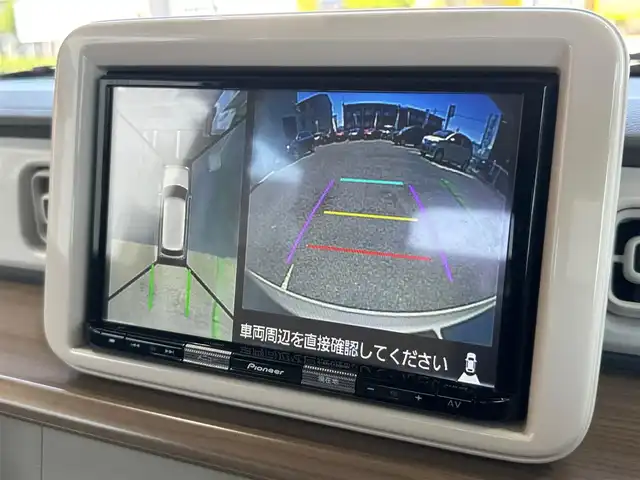 スズキ ラパン X 茨城県 2020(令2)年 5万km フォーンベージュメタリック/ホワイト2トーンルーフ ワンオーナー/純正SDナビ(AVIC-RLS901II)/ 【フルセグ/Bluetooth/CD/DVD/AM/FM】/バックガイドカメラ/全方位モニター/ETC/前席シートヒーター/純正HIDヘッドライト/オートライト/前後ドライブレコーダー/純正14インチアルミホイール/ステアリングスイッチ/コーナーセンサー/電動格納ミラー/取扱説明書/新車時保証書