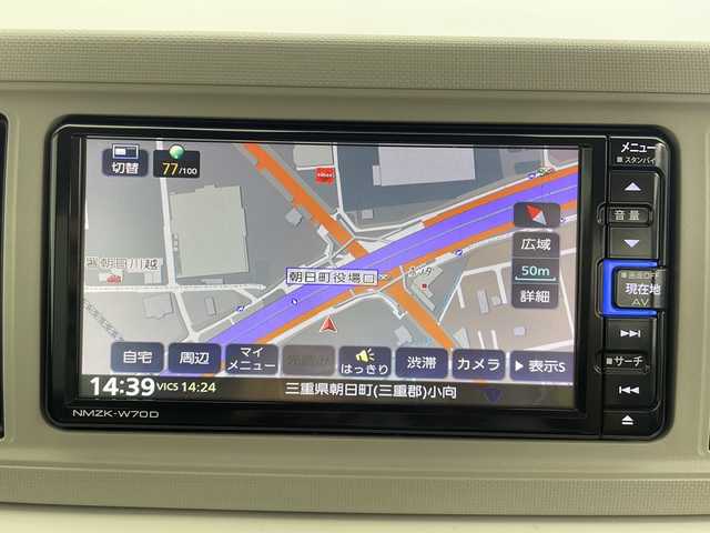 ダイハツ ミラ トコット G リミテッド SAⅢ 三重県 2020(令2)年 5.3万km ブラックマイカメタリック 禁煙車/社外SDナビ（NMZK-W70D）/AM/FM/CD/DVD/BT/USB/フルセグTV/全方位カメラ/衝突軽減ブレーキ/オートライト/LEDヘッドライト/コーナーセンサー（前後）/横滑り防止機能/電動格納ミラー/純正フロアマット/純正ドアバイザー/オートアエアコン/ステアリングスイッチ
