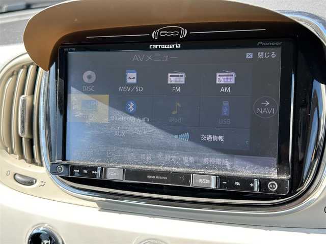 フィアット ５００Ｃ 道東・釧路十勝 2016(平28)年 5万km 白 ・電動ソフトトップ（レッド）/・社外メモリナビ/・CD/DVD/SD/BT/USB/AUX/フルセグ/・社外ETC/・ステアリングスイッチ/・ハロゲンヘッドライト/・LEDデイランプ/・純正15インチAW/・純正フロアマット/・エアコン/・リモコンキー/・取扱説明書/・保証書/・記録簿有（一部）