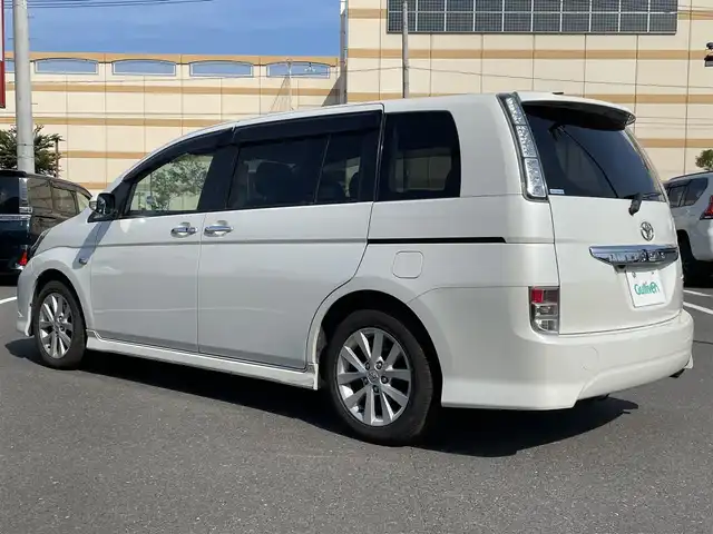 トヨタ アイシス プラタナ Vセレクション 宮城県 2011(平23)年 6.5万km ホワイトパールクリスタルシャイン 登録時走行距離64751km/後部HDMIモニター/両側パワースライドドア/前後ドライブレコーダー/純正アルミホイール/純正フロアマット/ETC/SDナビ/AM・FM・BT・HDMI・AUX・USB・TV/パドルシフト/スペアキー