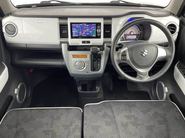 スズキ ハスラー X 大阪府 2018(平30)年 3.3万km ブルーイッシュブラックパール3 デュアルカメラブレーキサポート/社外メモリナビ/　　CD/DVD/BT/USB/フルセグTV/バックカメラ/HIDオートライト/フォグランプ/シートヒーター/純正15インチアルミホイール/誤発進抑制機能/車線逸脱警報機能/アイドリングストップ/スマートキー/ビルトインETC