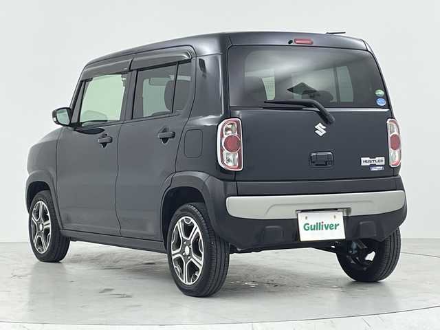 スズキ ハスラー X 大阪府 2018(平30)年 3.3万km ブルーイッシュブラックパール3 デュアルカメラブレーキサポート/社外メモリナビ/　　CD/DVD/BT/USB/フルセグTV/バックカメラ/HIDオートライト/フォグランプ/シートヒーター/純正15インチアルミホイール/誤発進抑制機能/車線逸脱警報機能/アイドリングストップ/スマートキー/ビルトインETC