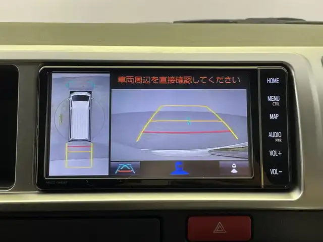 トヨタ ハイエース GL 群馬県 2023(令5)年 2.1万km ホワイトパールクリスタルシャイン パノラミックビューモニター/デジタルインナーミラー/パワースライドドア（挟み込み防止機能）/モデリスタエアロ/LEDヘッドライト/純正15インチアルミホイール/AC100V電源/純正フリップダウンモニター/純正7インチナビ（AM/FM/CD/DVD/SD/Bluetooth/フルセグTV）/片側パワースライドドア/トヨタセーフティセンス/プリクラッシュセーフティ/レーンディパーチャーアラート/オートマチックハイビーム/クリアランスソナー/パーキングサポートブレーキ/ステアリングスイッチ/純正ドライブレコーダー/純正ビルトインETC2.0/プッシュスタート/スマートキー