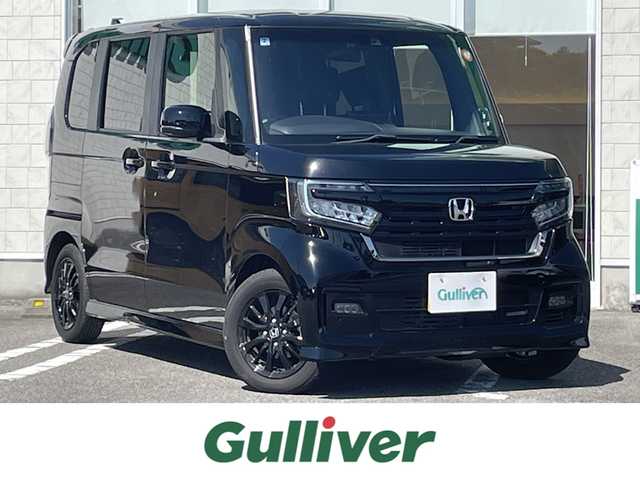ホンダ Ｎ ＢＯＸ カスタム L スタイル+ブラック 宮崎県 2022(令4)年 0.9万km クリスタルブラックパール ワンオーナー/純正SDナビ/（ CD/DVD/AM/FM/BT/USB)/フルセグTV/バックカメラ/ステアリングスイッチ/レーダークルーズコントロール/両側パワースライドドア/クリアランスソナー/横滑り防止機能/車線逸脱警報機能/衝突防止機能/D席/N席シートヒーター/ビルトインETC