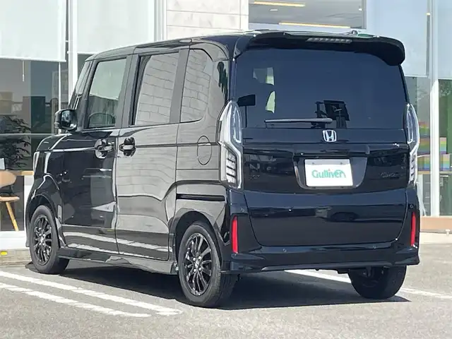 ホンダ Ｎ ＢＯＸ カスタム L スタイル+ブラック 宮崎県 2022(令4)年 0.9万km クリスタルブラックパール ワンオーナー/純正SDナビ/（ CD/DVD/AM/FM/BT/USB)/フルセグTV/バックカメラ/ステアリングスイッチ/レーダークルーズコントロール/両側パワースライドドア/クリアランスソナー/横滑り防止機能/車線逸脱警報機能/衝突防止機能/D席/N席シートヒーター/ビルトインETC