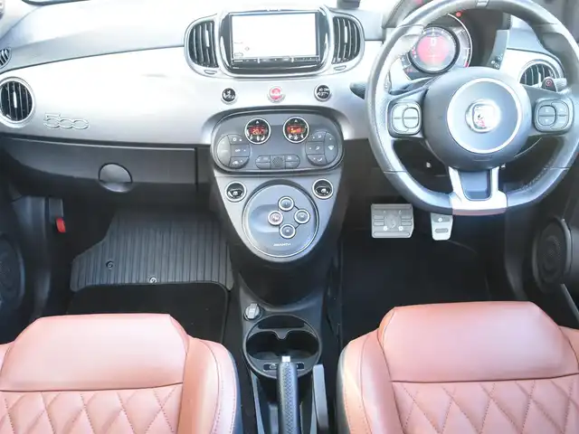 アバルト ５９５ ツーリズモ 神奈川県 2022(令4)年 1.5万km グレー ワンオーナー/カラー708/茶革シート/社外メモリナビAVIC-RZ711/フルセグテレビ/DVD/CD/Bluetoothオーディオ/エンブレム入り前後ドラレコ/ETC/純正17インチアルミホイール/純正フロアマット/リモコンキー/純正フロアマット/SPORTモードメーター/オートエアコン/コーナーセンサーリヤ/保証書/取扱説明書