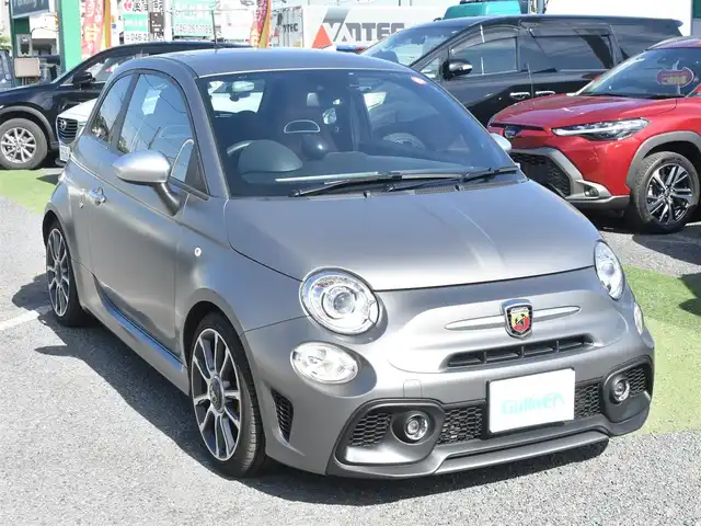 アバルト ５９５ ツーリズモ 神奈川県 2022(令4)年 1.5万km グレー ワンオーナー/カラー708/茶革シート/社外メモリナビAVIC-RZ711/フルセグテレビ/DVD/CD/Bluetoothオーディオ/エンブレム入り前後ドラレコ/ETC/純正17インチアルミホイール/純正フロアマット/リモコンキー/純正フロアマット/SPORTモードメーター/オートエアコン/コーナーセンサーリヤ/保証書/取扱説明書