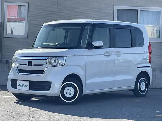 ホンダ Ｎ ＢＯＸ G L ホンダセンシング 青森県 2019(令1)年 2.7万km プラチナホワイトパール ワンオーナー/４WD/純正Gathersナビ/(AM/FM/CD/DVD/フルセグ/Bluetooth/USB)/純正エンジンスターター/モデューロAW夏タイヤ/クルーズコントロール/レーンアシスト/衝突軽減システム/片側パワースライドドア/バックカメラ/社外ドライブレコーダー/シートヒーター/LEDヘッドライト/スペアキー/純正ホイールキャップ冬タイヤ車載/取扱説明書/保証書