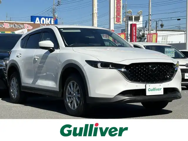 マツダ ＣＸ－５ XD スマートエディション 群馬県 2023(令5)年 3万km ロジウムホワイトプレミアムメタリック 純正SDナビ/USB・BT・Apple CarPlay/バックカメラ/ETC/追従式クルーズコントロール/横滑り防止装置/レーンキープアシスト/衝突軽減ブレーキ/アイドリングストップ/取説・保証書/スペアキー