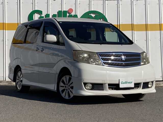 トヨタ アルファード Ｖ AS 埼玉県 2003(平15)年 15.6万km ホワイトパールマイカ 外部検査実施済み/４ＷＤ/社外メモリナビ＆フルセグＴＶ/（ＤＶＤ＆ＢＴ＆ＭＳＶ）/バックカメラ/ＥＴＣ/前後ドライブレコーダー/レーンアシスト/革巻きステアリング/ＡＣ１００Ｖ/純正１７inアルミホイール/リモコンキー/オートライト/ＨＩＤヘッドライト/電動格納ミラー/Ｗエアバッグ/ＡＢＳ/純正フロアマット/ドアバイザー/新車保証書/取扱説明書（車両＆ナビ）