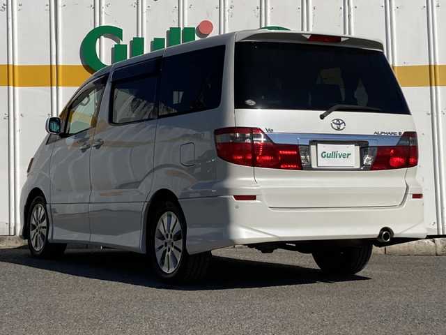 トヨタ アルファード Ｖ AS 埼玉県 2003(平15)年 15.6万km ホワイトパールマイカ 外部検査実施済み/４ＷＤ/社外メモリナビ＆フルセグＴＶ/（ＤＶＤ＆ＢＴ＆ＭＳＶ）/バックカメラ/ＥＴＣ/前後ドライブレコーダー/レーンアシスト/革巻きステアリング/ＡＣ１００Ｖ/純正１７inアルミホイール/リモコンキー/オートライト/ＨＩＤヘッドライト/電動格納ミラー/Ｗエアバッグ/ＡＢＳ/純正フロアマット/ドアバイザー/新車保証書/取扱説明書（車両＆ナビ）