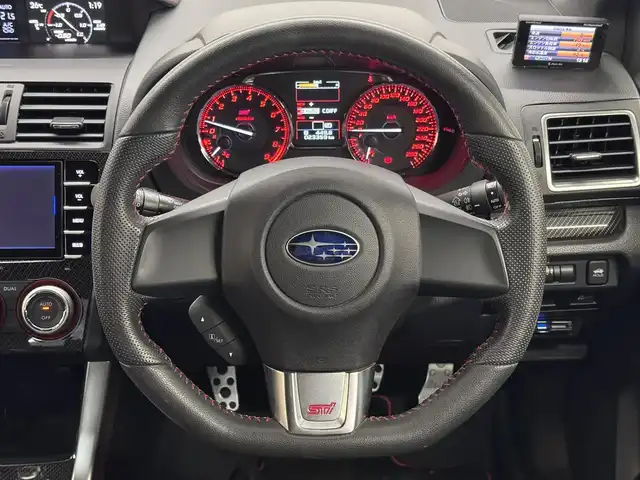 スバル ＷＲＸ ＳＴＩ STI タイプS 三重県 2014(平26)年 2.4万km クリスタルホワイトP プレミアムガソリン・ターボ/AWD/6F/【OP】純正 7インチナビ CN-LR700D/（FM/AM/CD/DVD/TV/iPod/USB/SD/MEMORY MUSIC/HDMI/VTR/ハンズフリー通話*）/バックカメラ/【OP】bremboブレーキキット フロント6pot/リヤ4pot者ブロックブレーキキャリパー/大型リヤスポイラー（タイプS標準）/HKS車高調『HIPERMAX S』＆2本出しマフラー『HI-POWER SPEC L II』/純正サス・マフラー車載/ETC/安全/・ABS/・トラクションコントロール/・サイド＆カーテンエアバッグシステム/装備/・ハーフレザーシート/・オートワイパー/・オートライト/・LEDヘッドライト/・左右独立オートエアコン/・SI-DRIVE/・パワーウインドウ/・パワーステアリング/・電動格納ドアミラー/・RAYS製 18インチ鍛造アルミホイール（18×8.5＋55）/・プッシュスタート/・スマートキーx2/・EJ20型 水平対向4気筒・DOHC16バルブターボエンジン/（カタログ値308HP/6400rpm、43.0kg・m/4400rpm）/・保/取/など/*：Bluetoothオーディオは再生不可