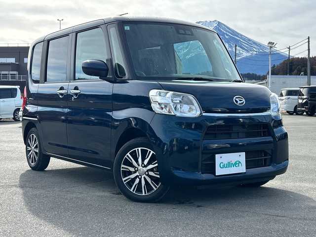 ダイハツ タント X VS SAⅢ 山梨県 2019(平31)年 4.7万km レーザーブルークリスタルシャイン 純正SDナビ　/全方位カメラ　/フルセグTV　/ETC /Bluetooth /前方ドラレコ　/ベンチシート　/純正フロアマット　/運転席シートヒーター　/両側パワースライドドア　/ABS　/横滑り防止装置　/オートライト