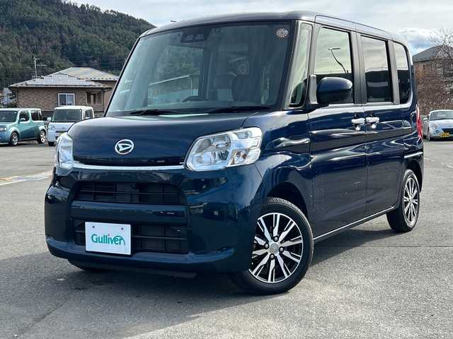 ダイハツ タント X VS SAⅢ 山梨県 2019(平31)年 4.7万km レーザーブルークリスタルシャイン 純正SDナビ　/全方位カメラ　/フルセグTV　/ETC /Bluetooth /前方ドラレコ　/ベンチシート　/純正フロアマット　/運転席シートヒーター　/両側パワースライドドア　/ABS　/横滑り防止装置　/オートライト
