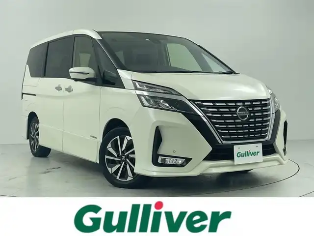 日産 セレナ ハイウェイスター V 大阪府 2021(令3)年 3.5万km ブリリアントホワイトパール 360度セーフティサポートアシスト/　・エマージェンシーブレーキ/　・踏み間違い防止アシスト/　・車線逸脱警防止支援システム/　・車線逸脱警報機能/　・標識認識機能/プロパイロット/社外ナビ/　（Bluetooth/CD/DVD）/アラウンドビューモニター/両側パワースライドドア/レーダークルーズコントロール/LEDヘッドライト/フォグランプ/純正16インチアルミホイール/ブラインドスポットモニター/コーナーセンサー/スマートキー/ETC2.0