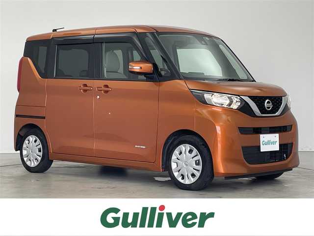 日産 ルークス X 埼玉県 2022(令4)年 1.6万km プレミアムサンシャインオレンジ 純正ナビ　アラウンドビューモニター　両側パワースライドドア　ハンズフリーオートスライドドア　コーナーセンサー　　プッシュスタート　スマートキーオートライト　純正フロアマット　地デジフルセグＴＶ