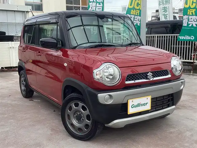 スズキ ハスラー G 京都府 2015(平27)年 4.5万km フェニックスレッドパール/ブルーイッシュブラックパール レーダーブレーキサポート/社外ナビ　ワンセグＴＶ/　 CD DVD BT USB/バックカメラ/ETC/運転席シートヒーター/アイドリングストップ/スマートキー/プッシュスタート/横滑り防止装置